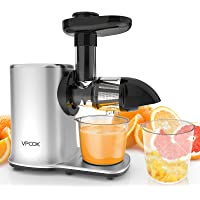 VPCOK Licuadora Prensado en Frio- Licuadoras para Verduras y Frutas Extractor de zumos con Dos Velocidades y Función…